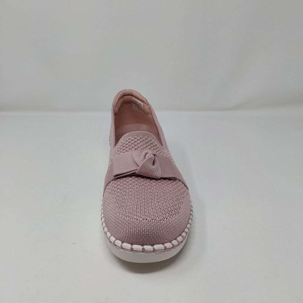 Skechers Sepulveda 2.0 Velvet Sky Blush Knit Loafers Womens 11 Vegan Bow - Picture 11 of 16